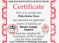 Phil has a Level 3 Certificate in Reflexology Techniques (IIHHT for VTCT)