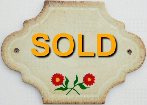Hand Painted House Number Tile 26
